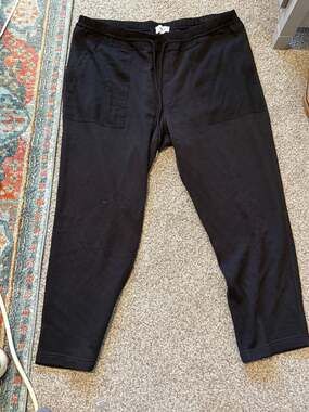 Pistola Esperanza Black Knit Patch Pocket Jogger Pants Size XL
